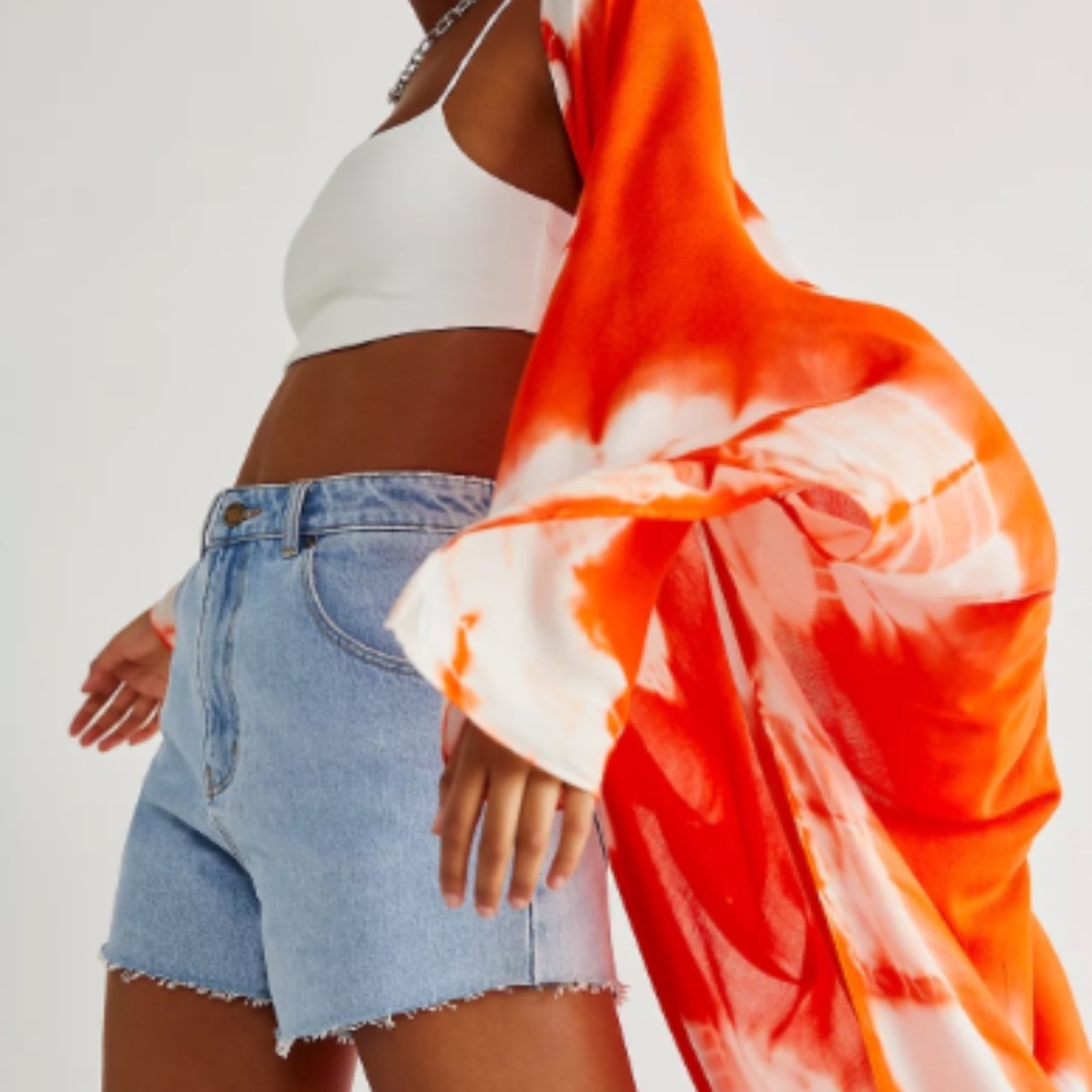 Free People Spellbound Tie Dye Kimono Coverup